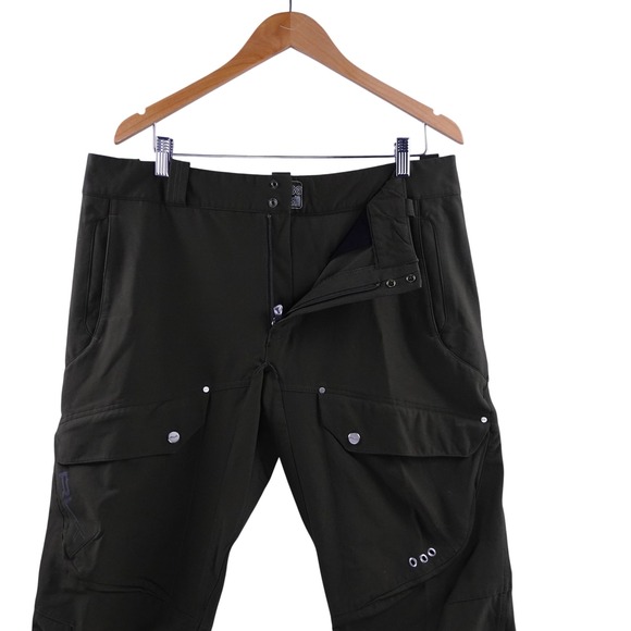 RLX Ralph Lauren Mens 36 Softshell Water Repellent Cargo Pants Olive Green